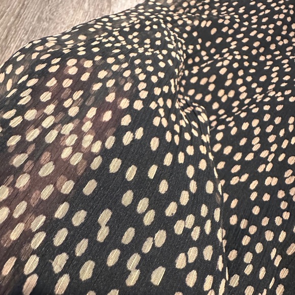 Zara Mini Dress, Dots, Ruffled Sleeves, Size L - Picture 6 of 8